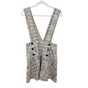 Zara Printed Pinafore Dress with Buttons A-Line Overalls - Size Medium